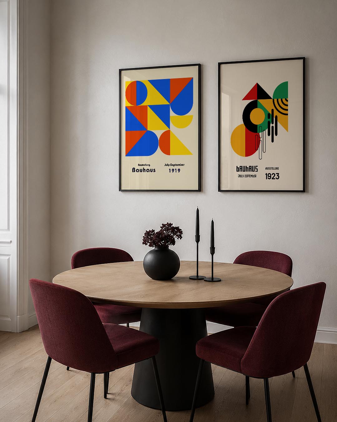 Vorm en kleurenspel Posterset
