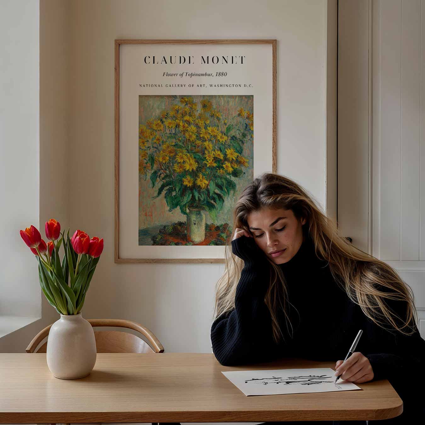 Monet's Bloemenpracht Poster-WallArtistic