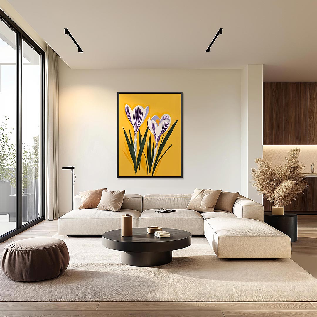 Bloemrijke illustratie Kunstwerk