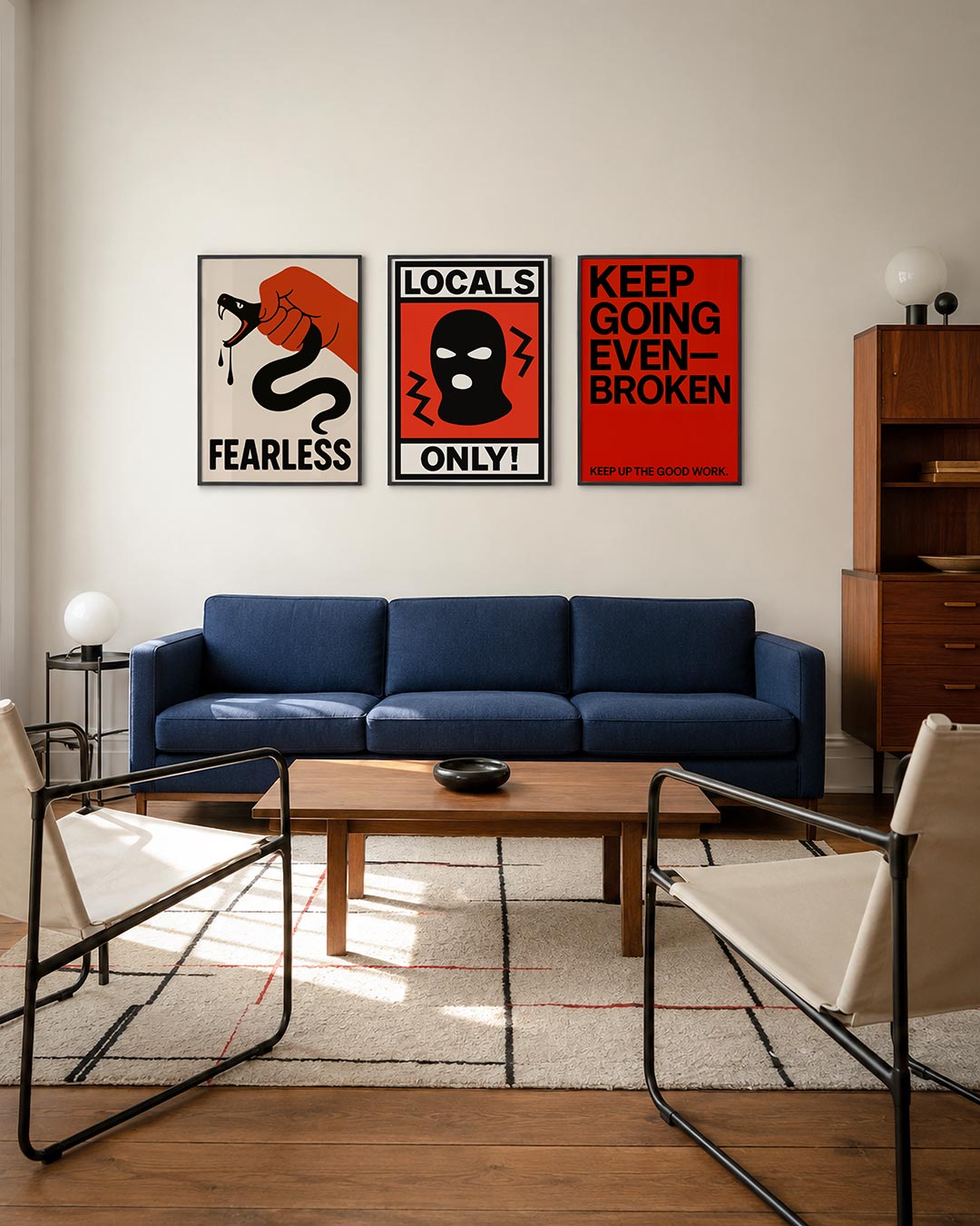 Krachtige greep Posterset
