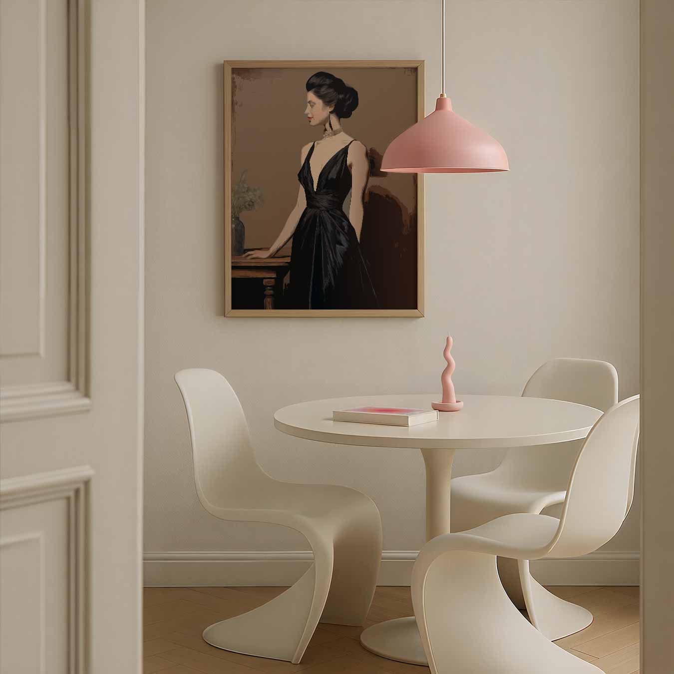 Elegante Vrouwelijke Charme Poster-WallArtistic