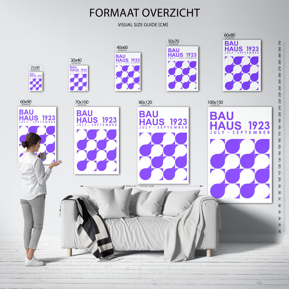 Vormritme en kleur Poster