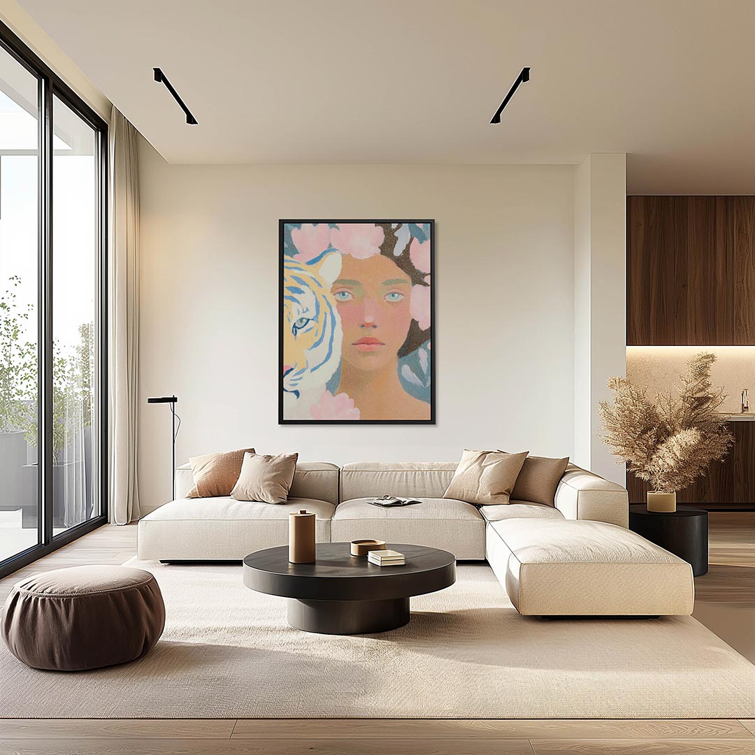 Dromerige portret harmonie Kunstwerk