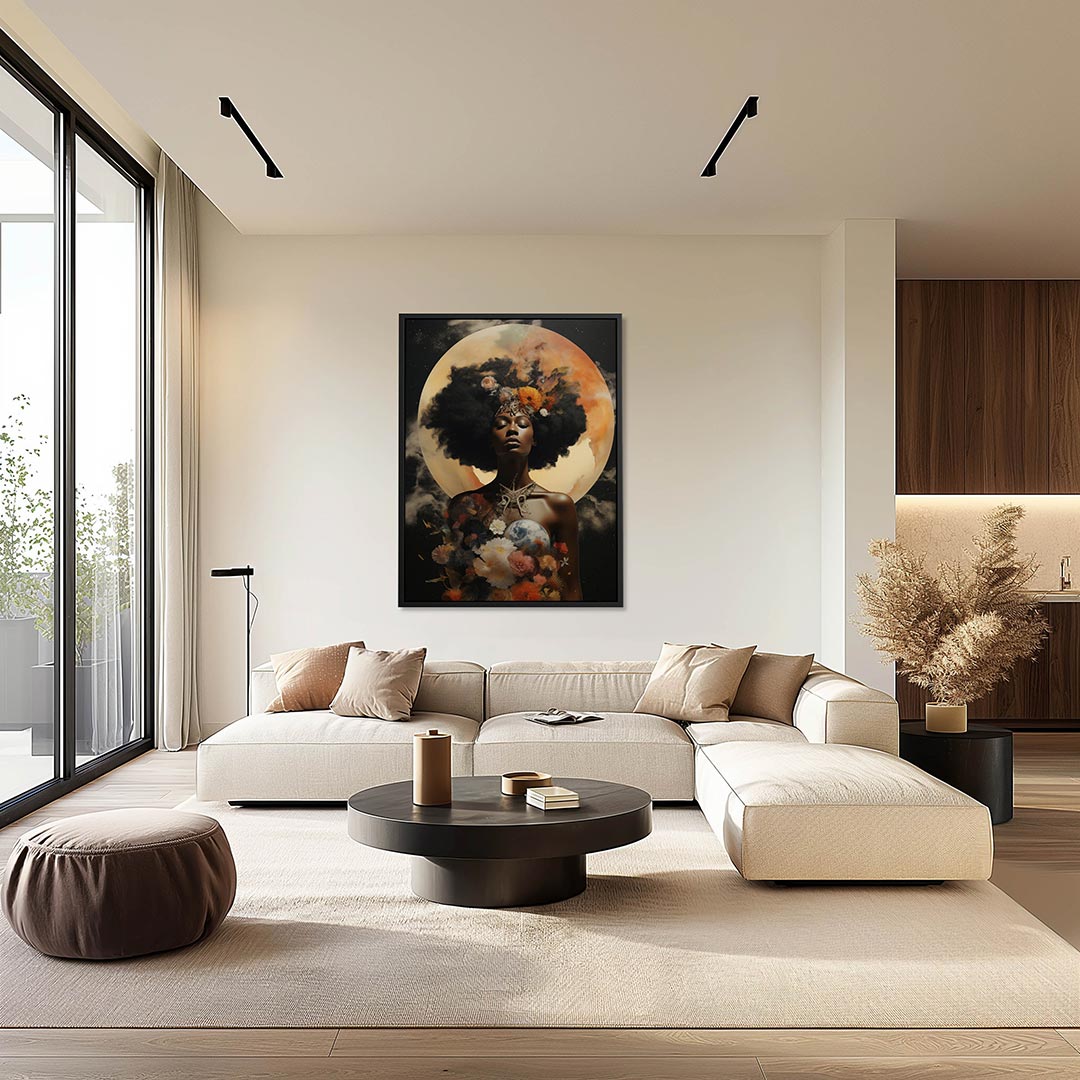 Kosmische bloemenpracht Kunstwerk
