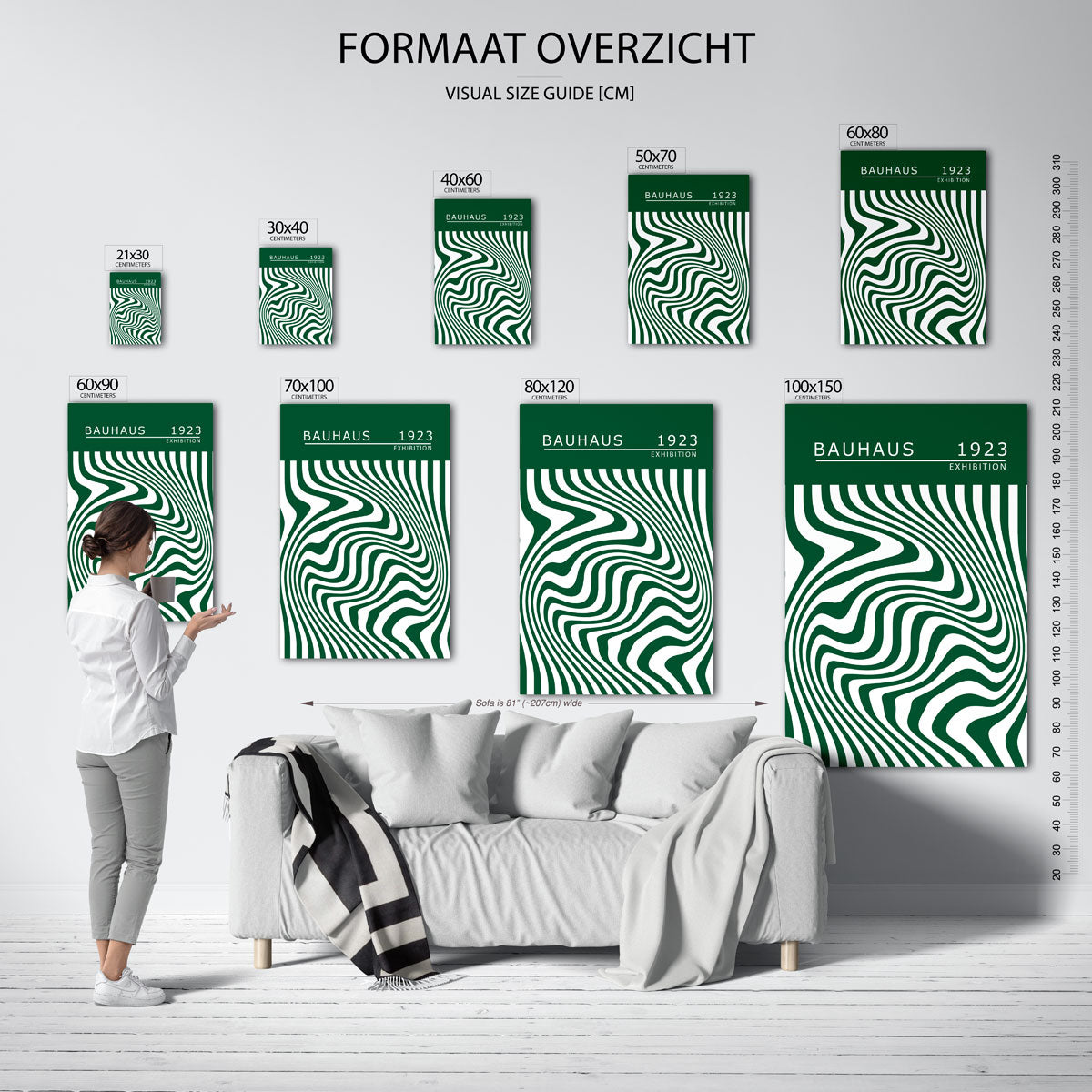 Golvend lijnenspel Poster