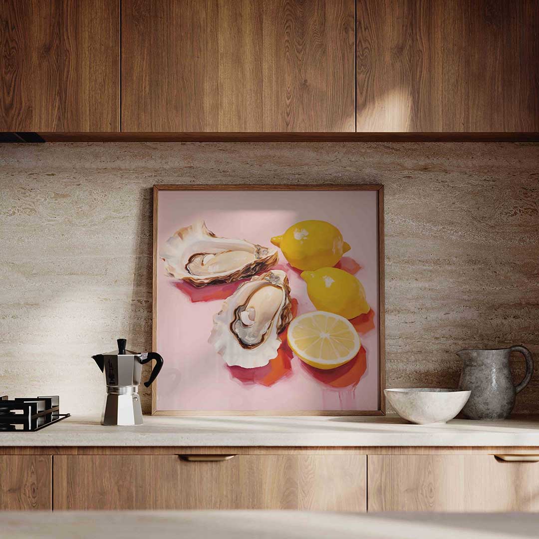 Oesters en citroenen Poster