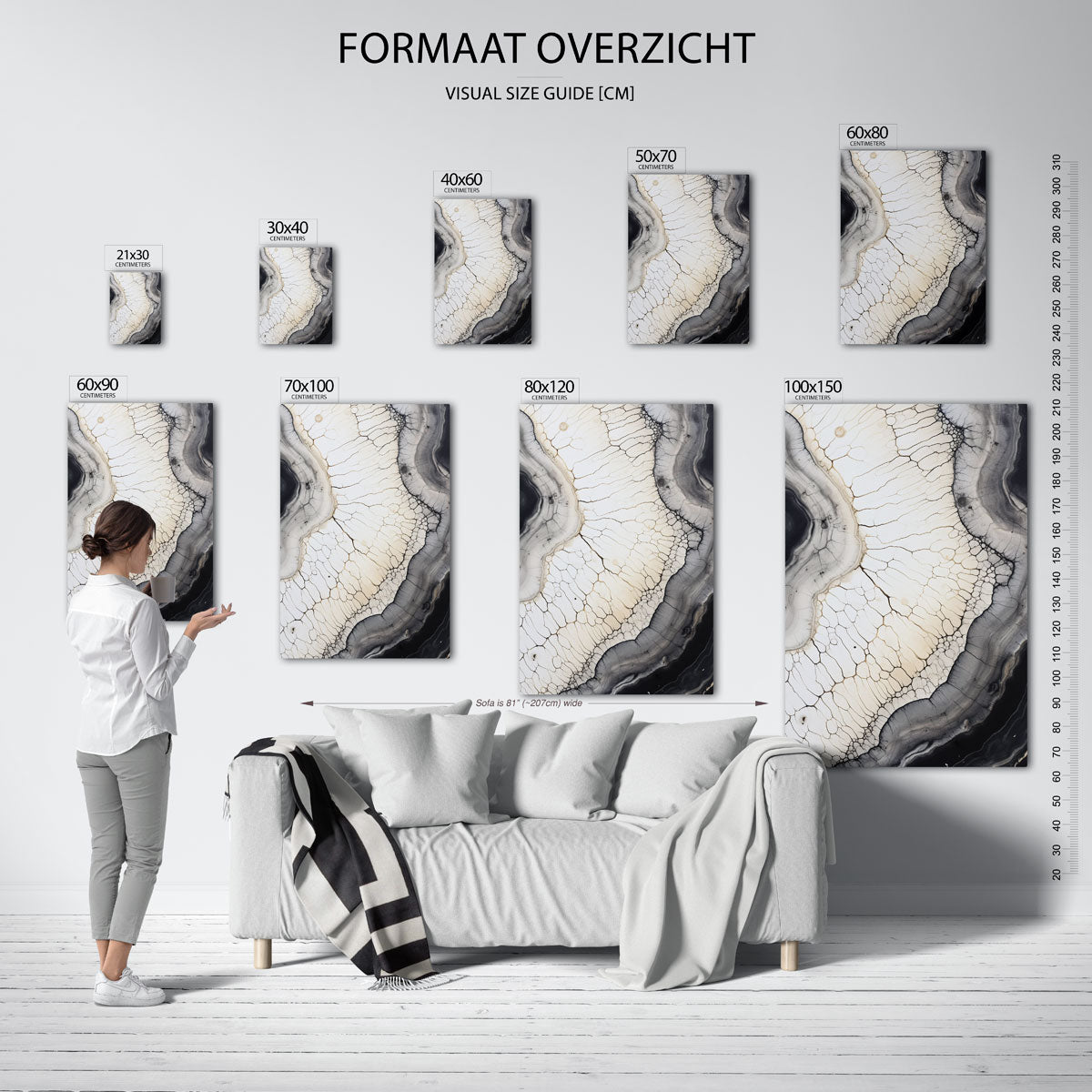 Organische lijnen Poster