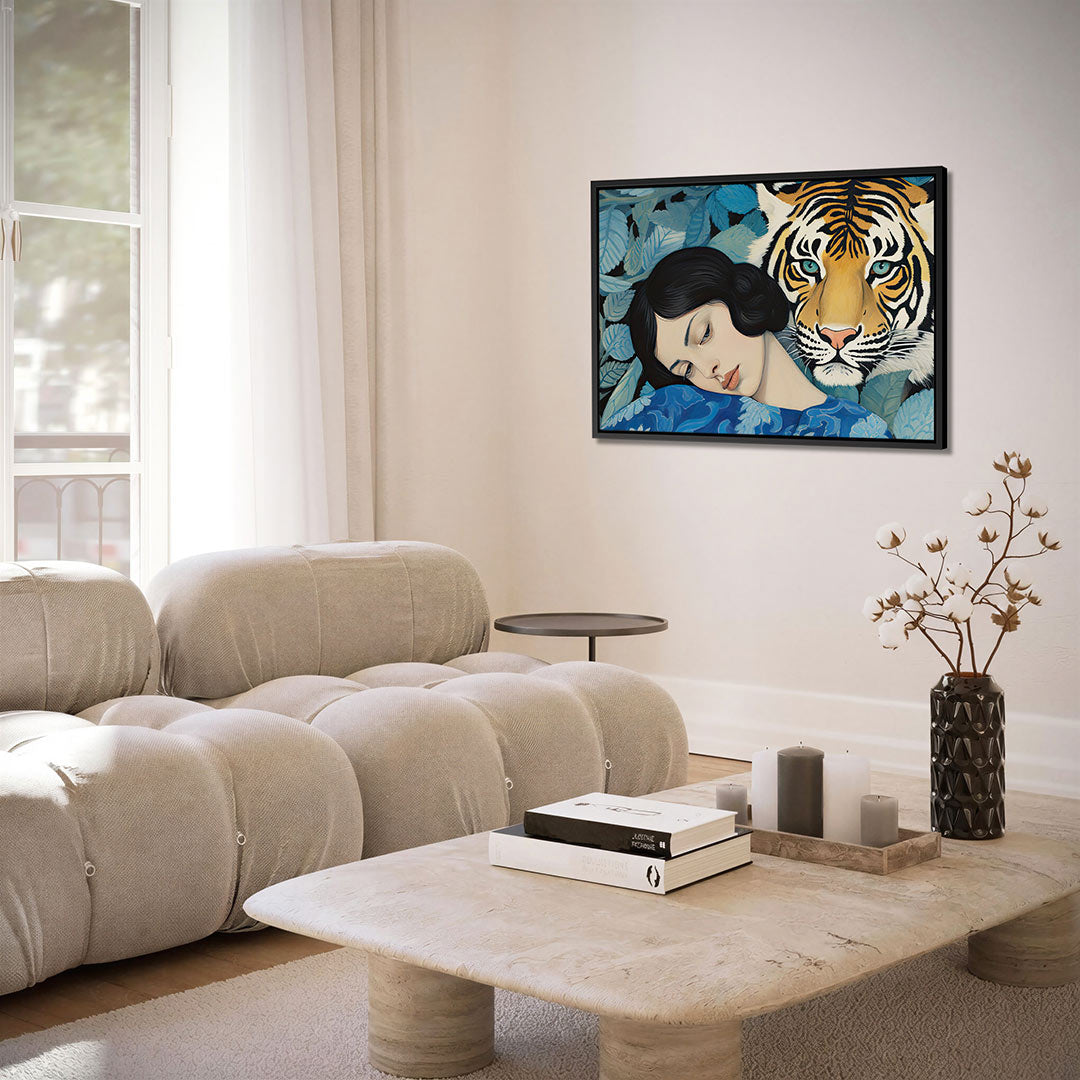 Dromerige tijger Kunstwerk