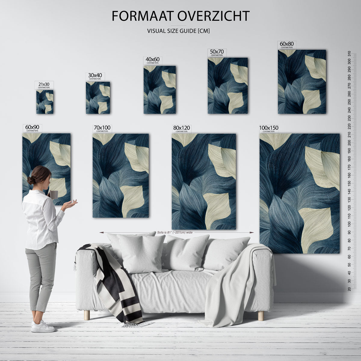 Bladmotief Poster