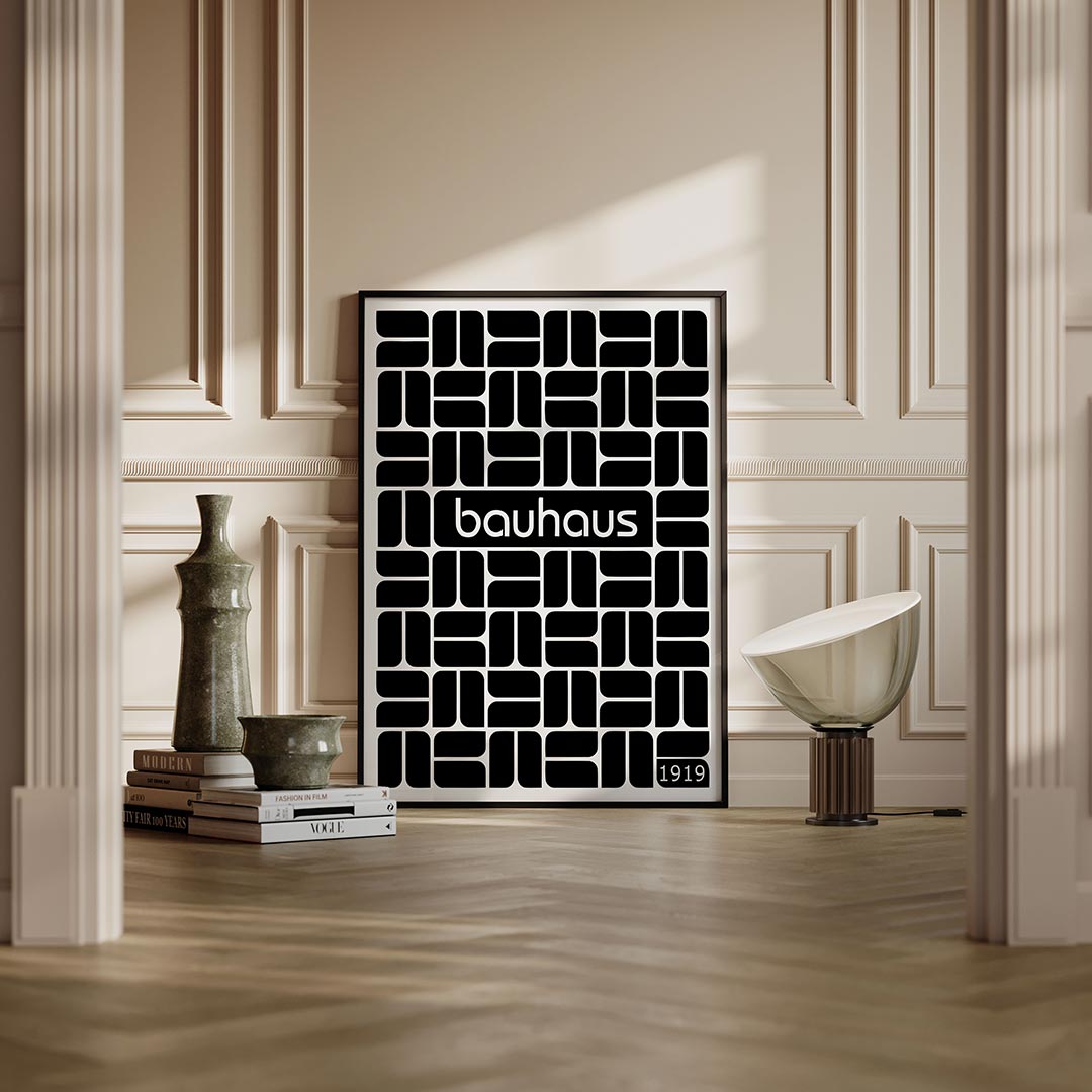 Vormritme en contrast Poster