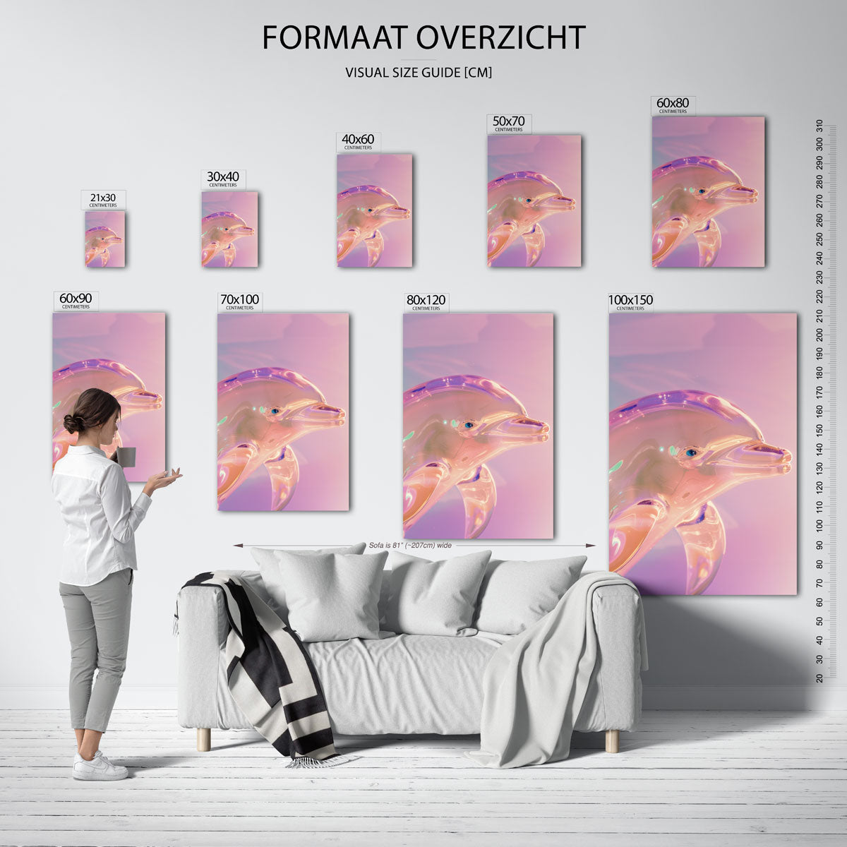 Glazen dolfijn Poster