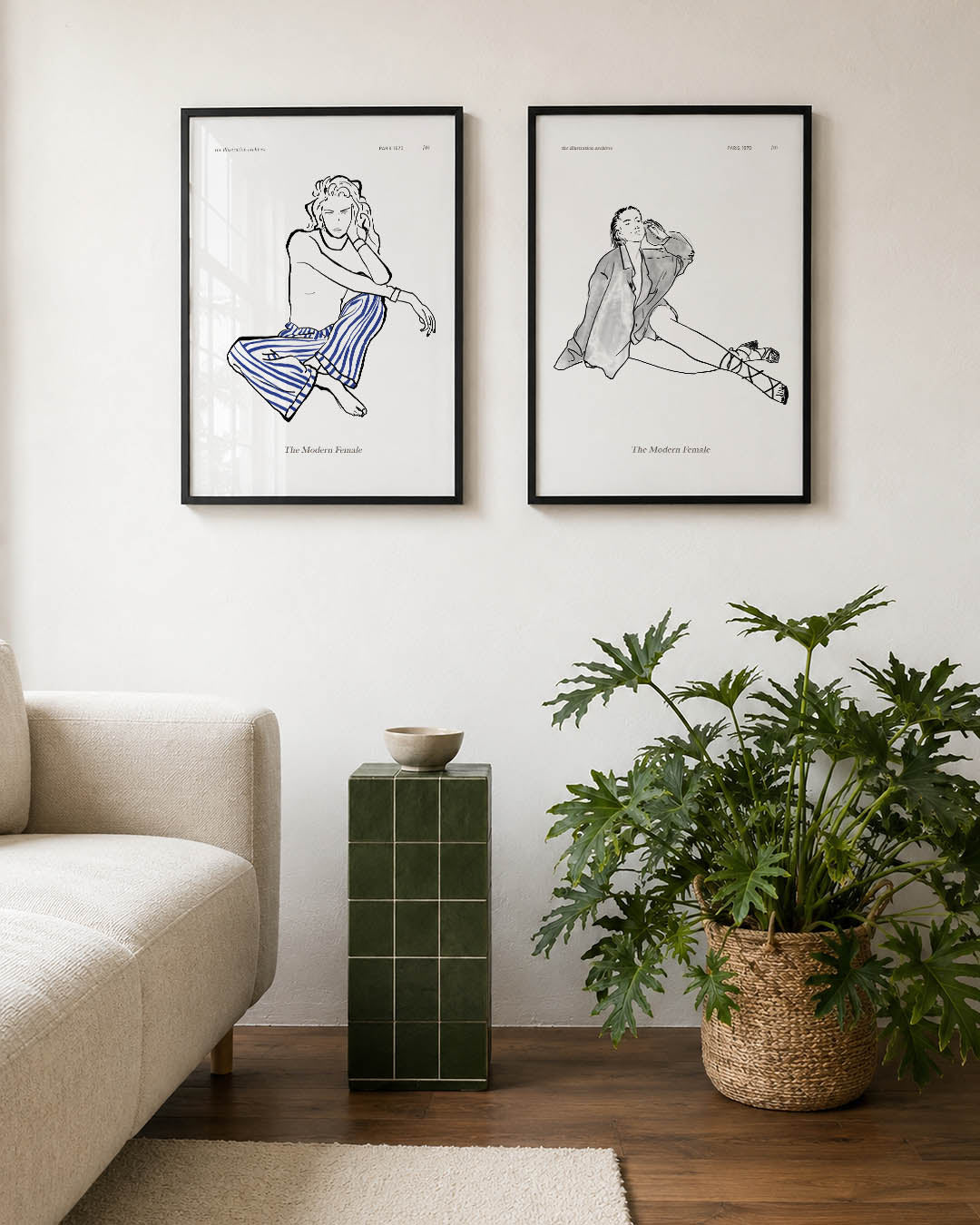 Lijnen en kleurvlakken Posterset