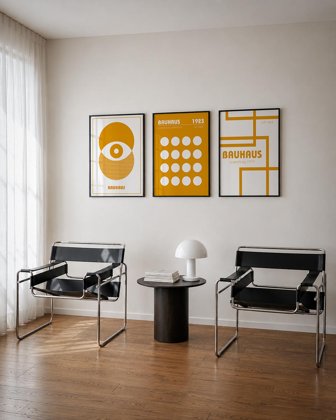 Oogvorm en lijnen Posterset
