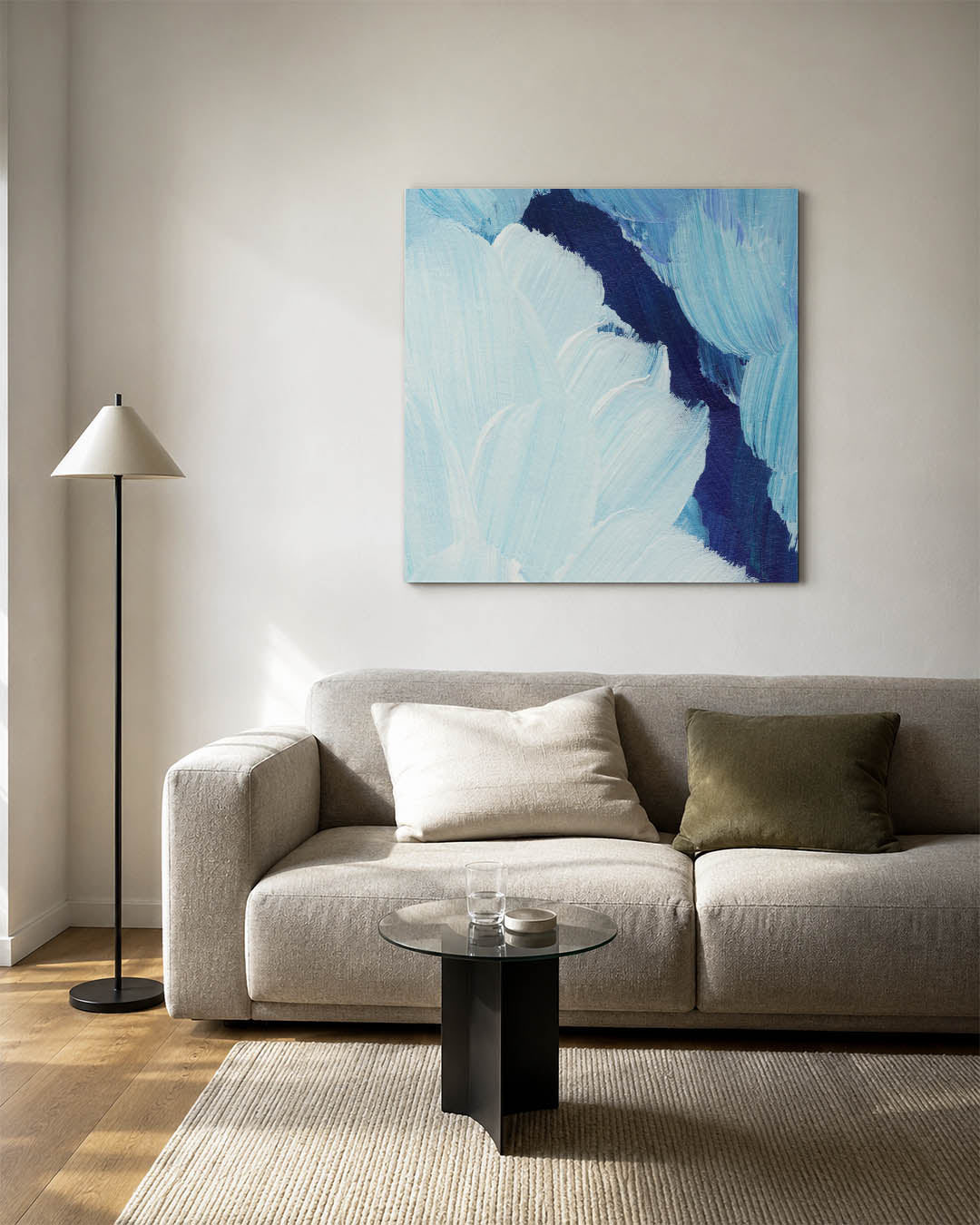 Kleurrijke borstelstreken Kunstwerk