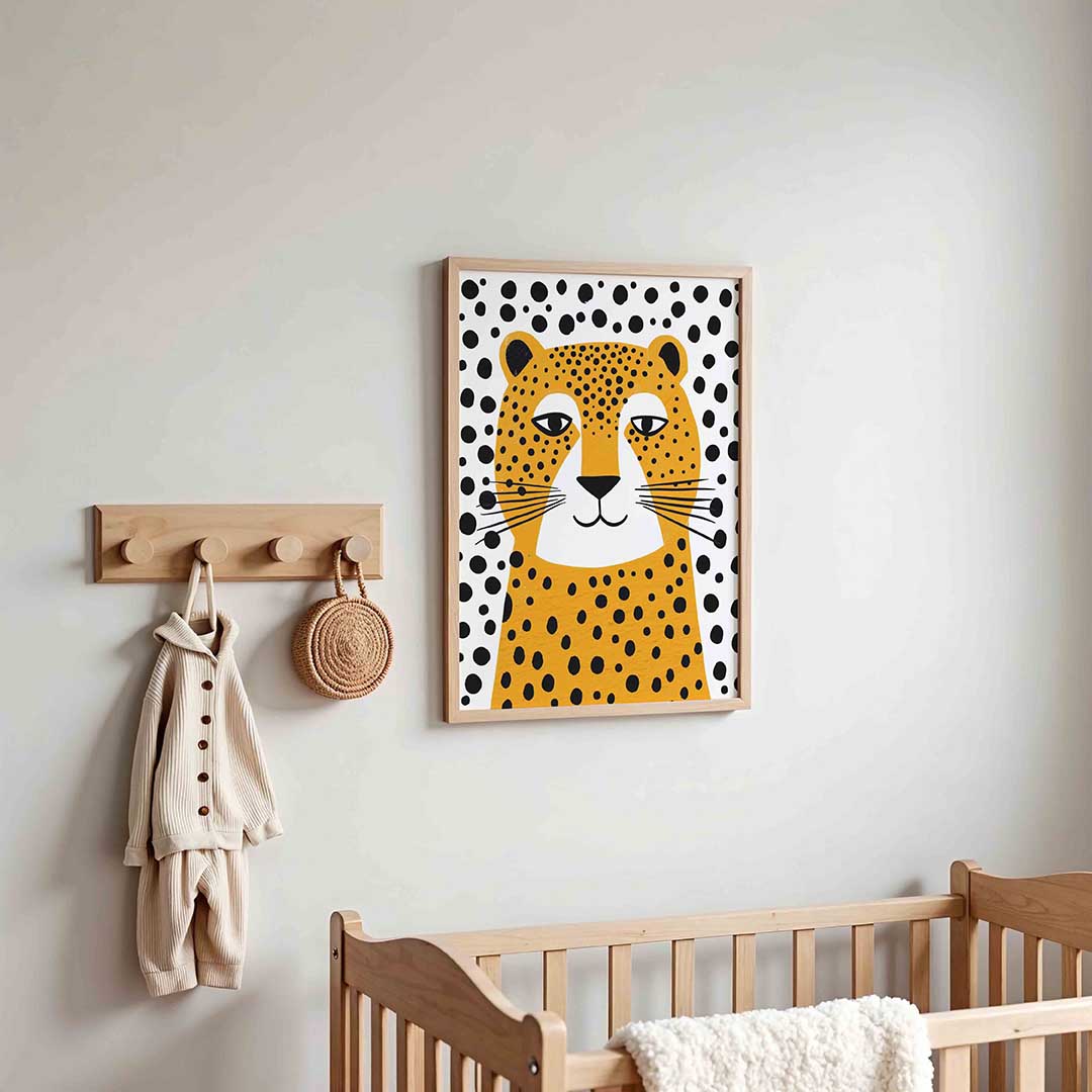 Luipaard met stippen Poster