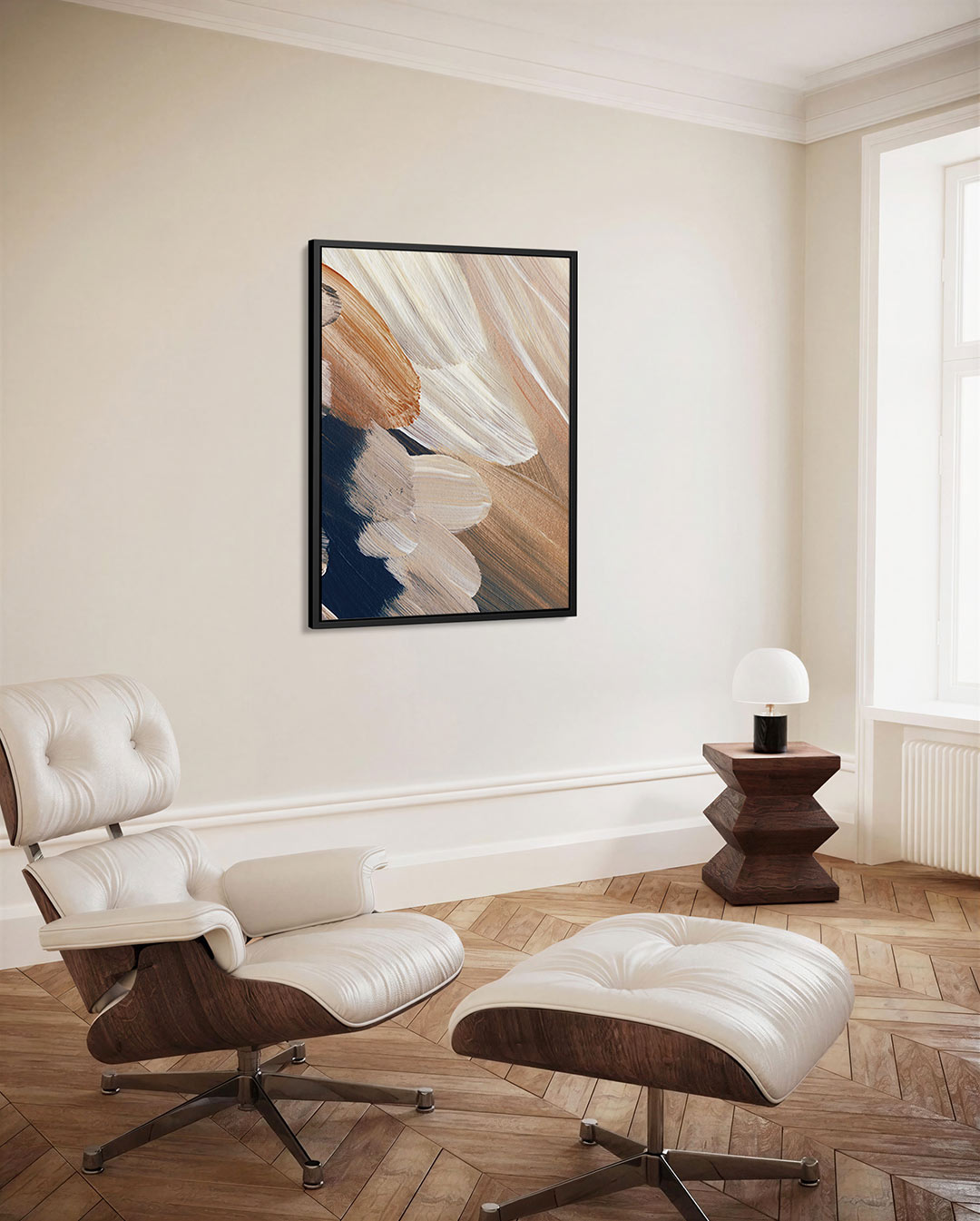 Organische penseelstreken Kunstwerk