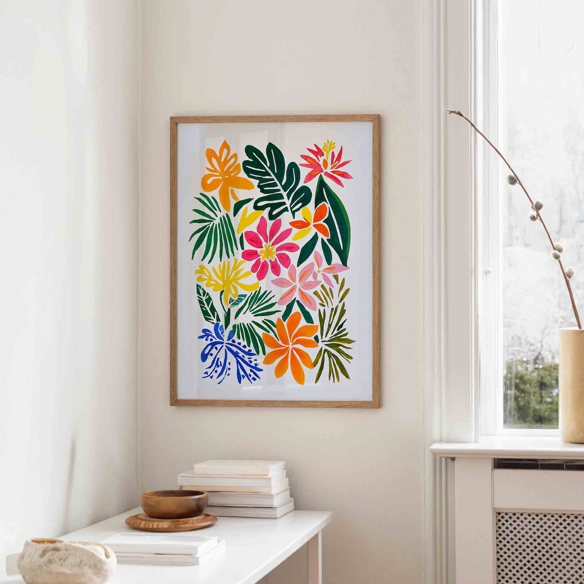 Tropische bloemen Poster
