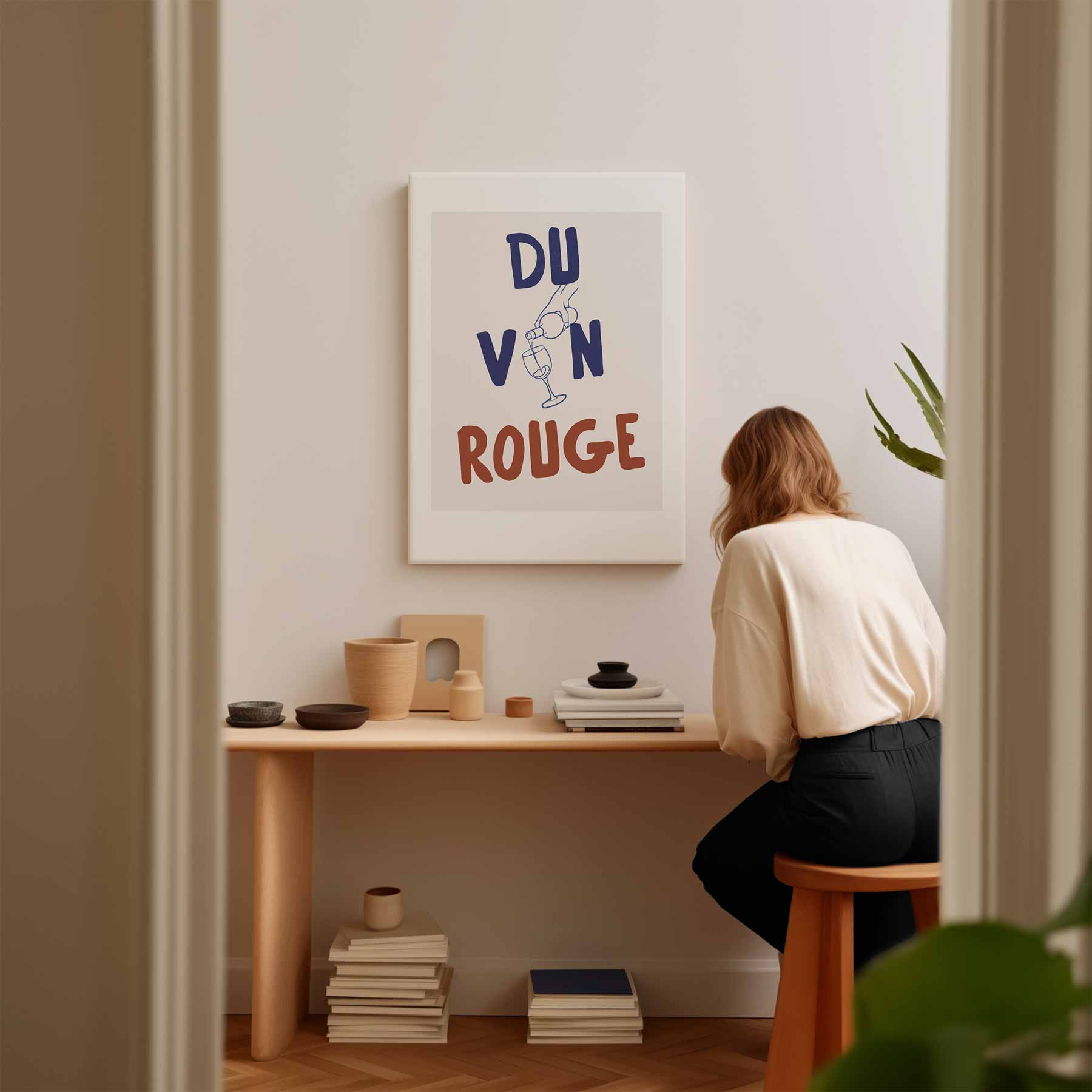 Du Vin Rouge Poster