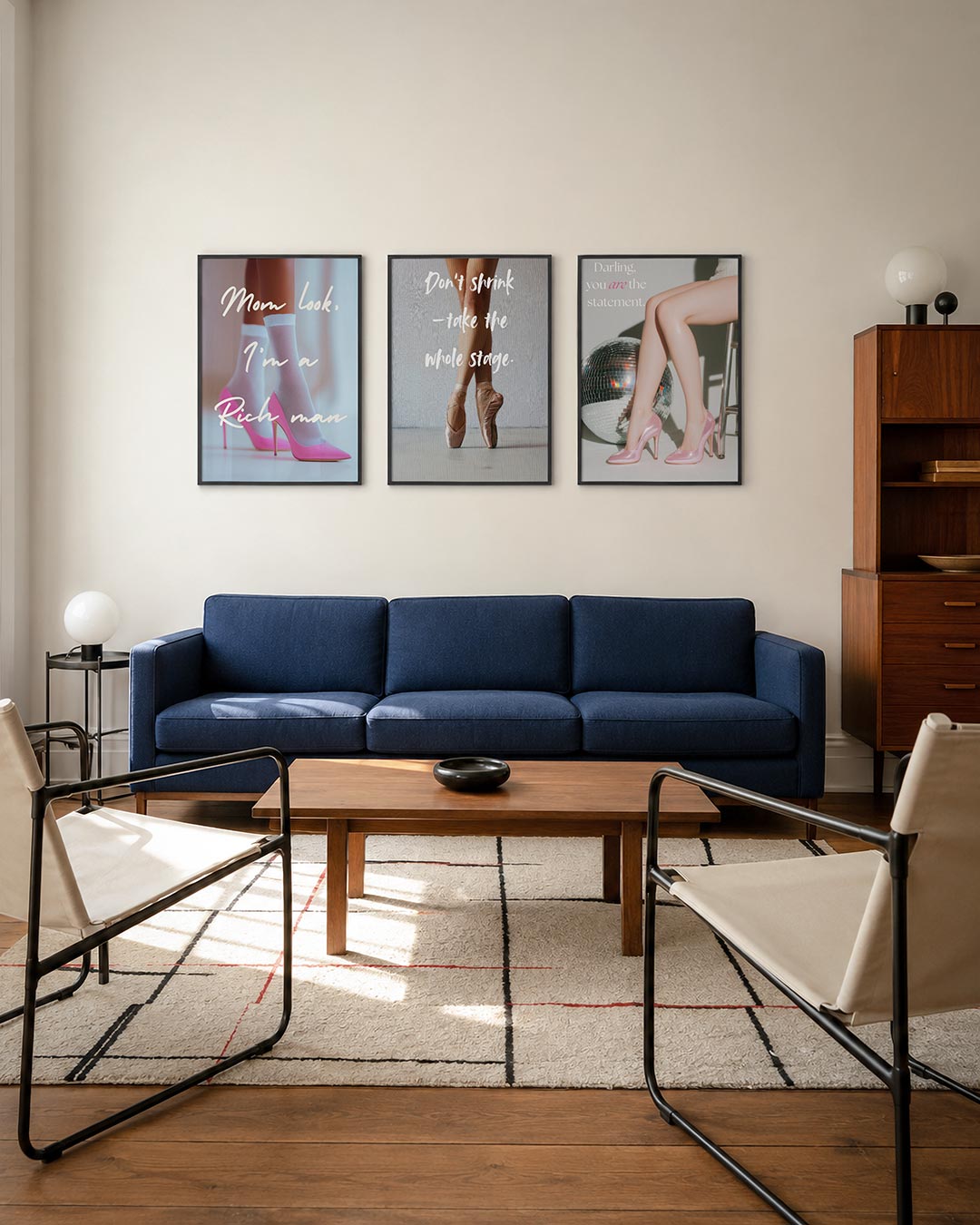 Kleurrijke schoenen Posterset