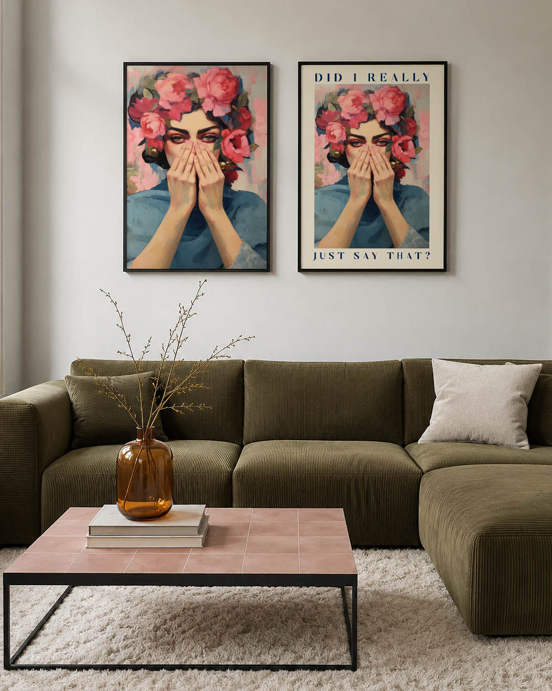 Bloemrijke verhulling Posterset