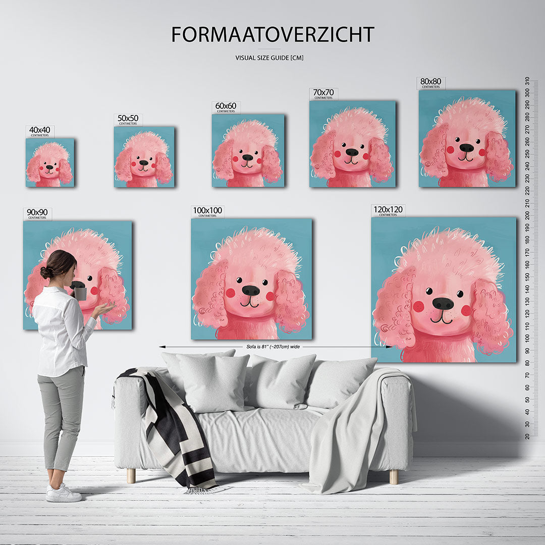 Vrolijke hond Kunstwerk