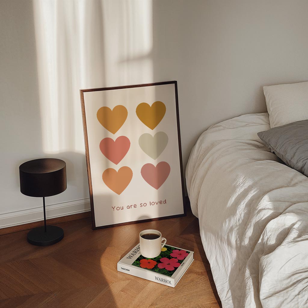 Liefdevolle Hartjes Poster-WallArtistic