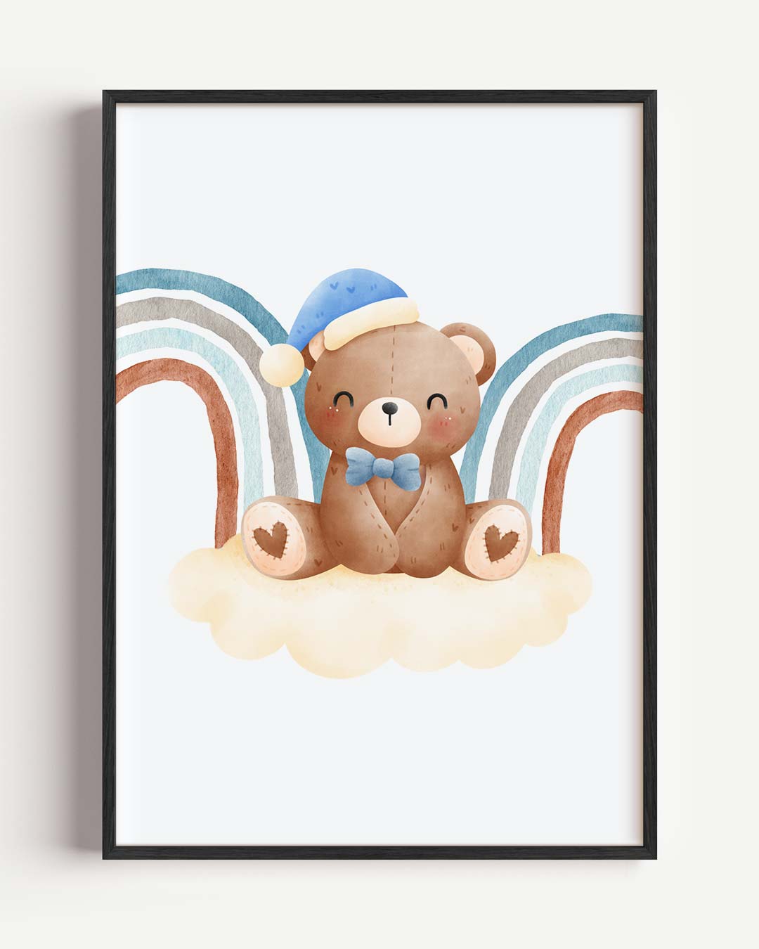 Beer met Regenboog Poster-WallArtistic