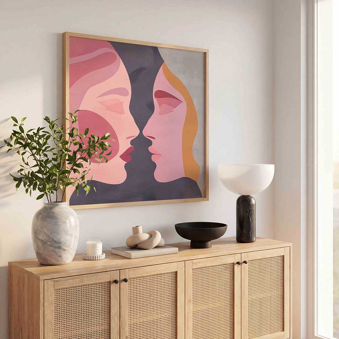 Twee gezichten Poster