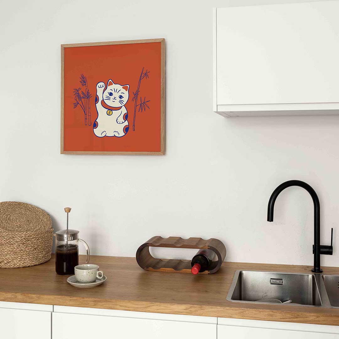 Geluksbrenger kat Poster