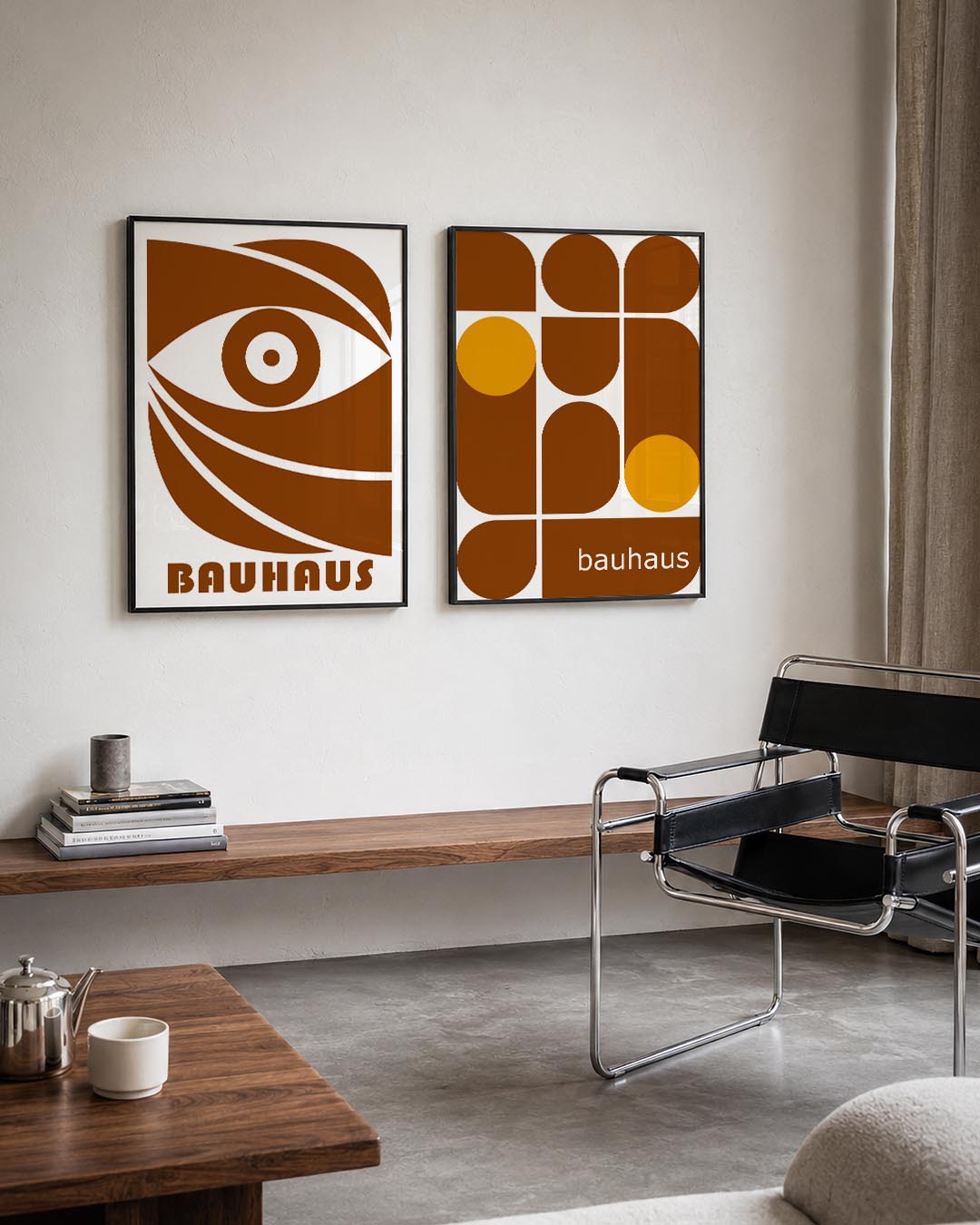 Oogvorm en lijnen Postersets