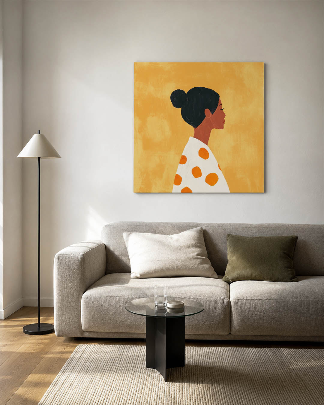 Vrouwelijk silhouet Kunstwerk