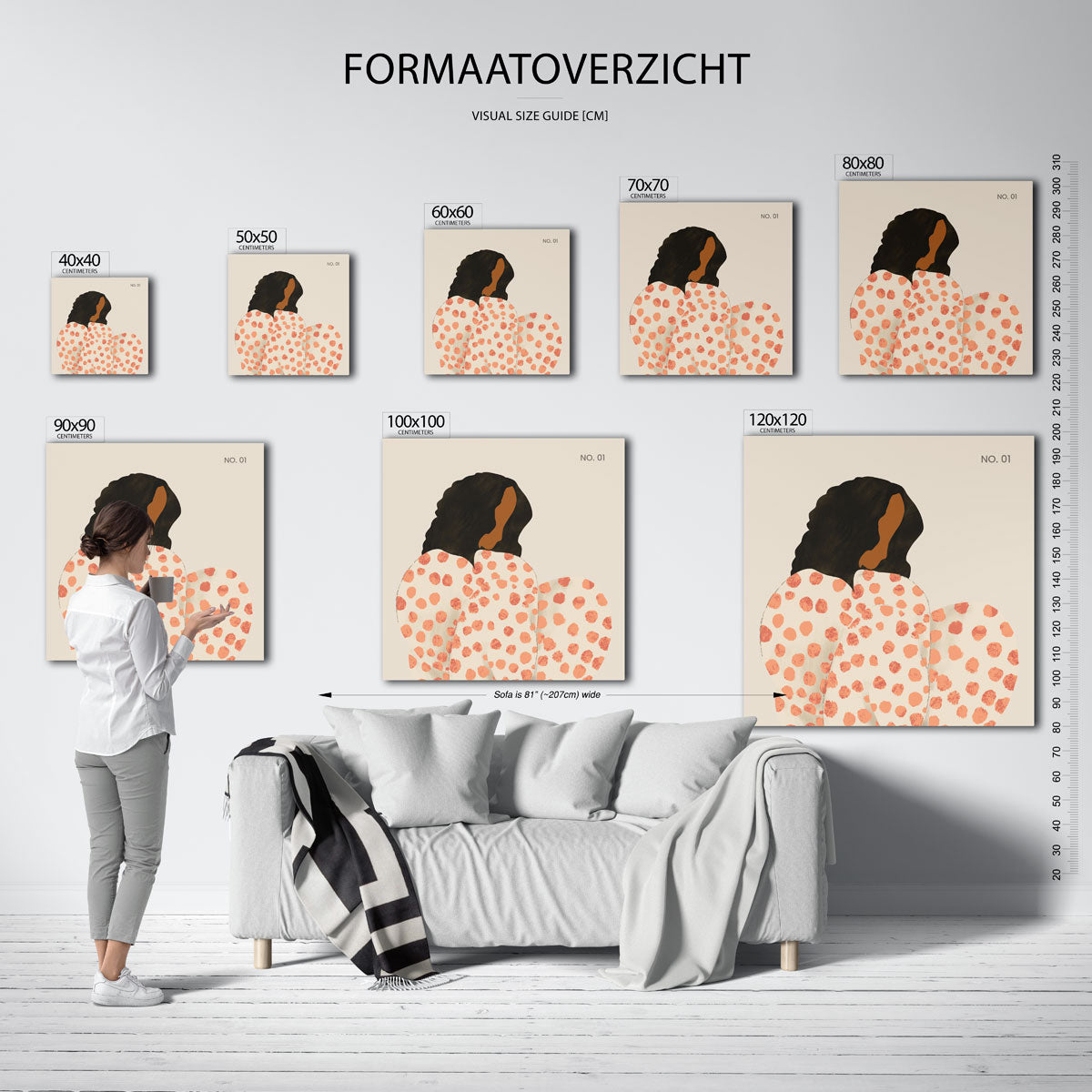 Gestileerde figuur Poster
