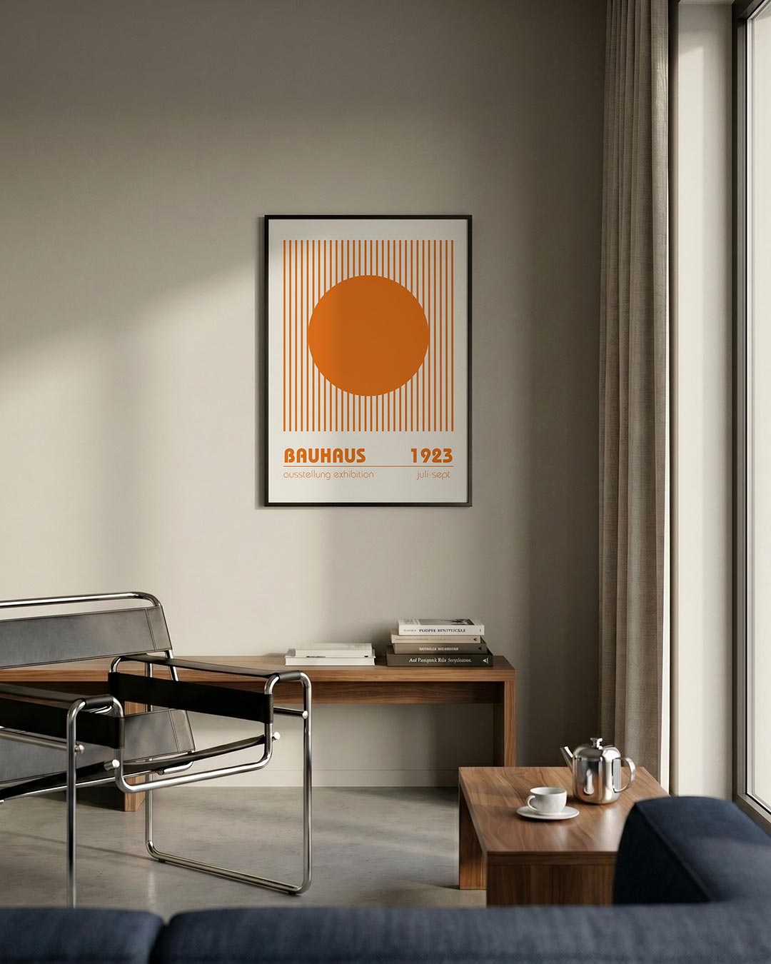 Cirkel en lijnen Poster