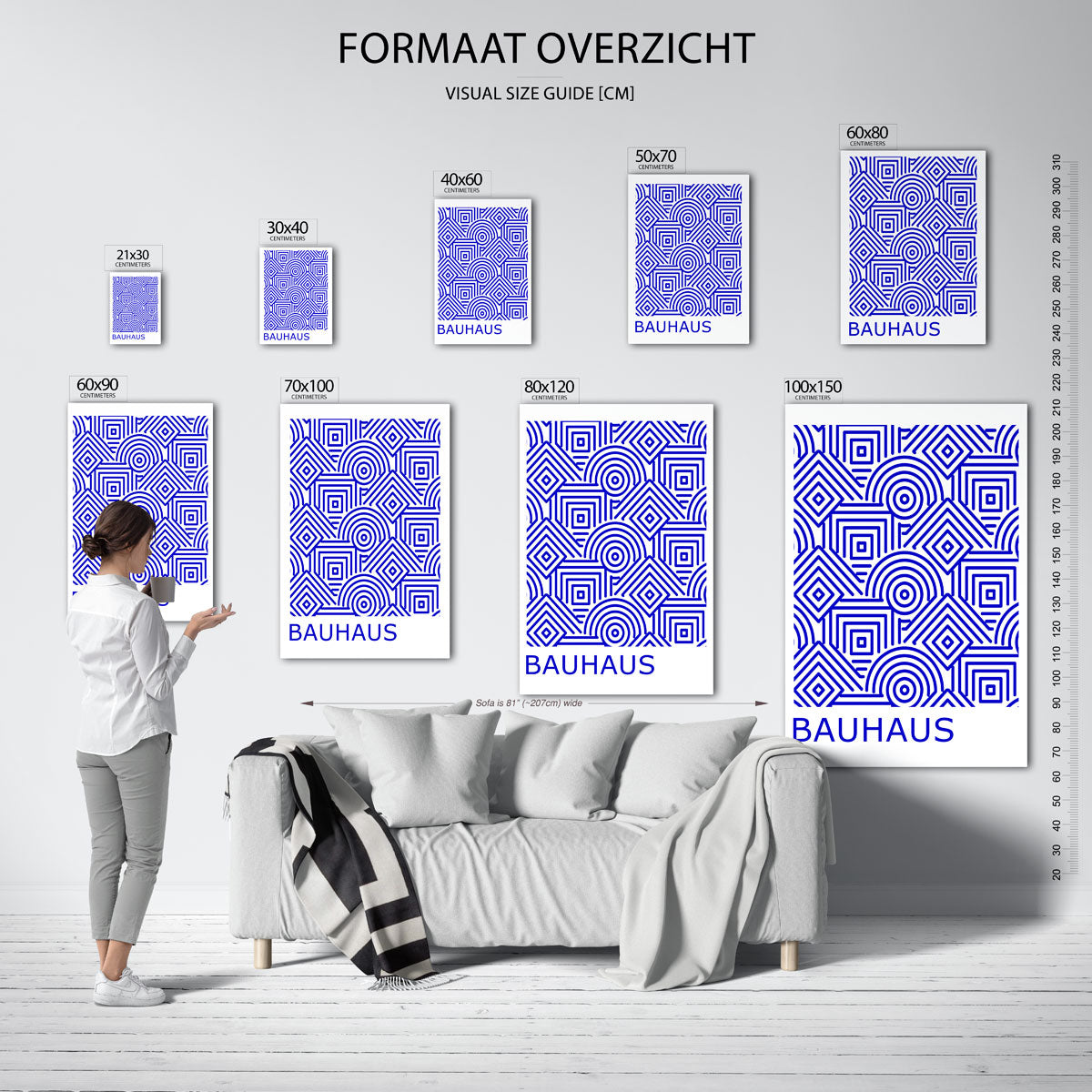 Lijnen en patronen Poster