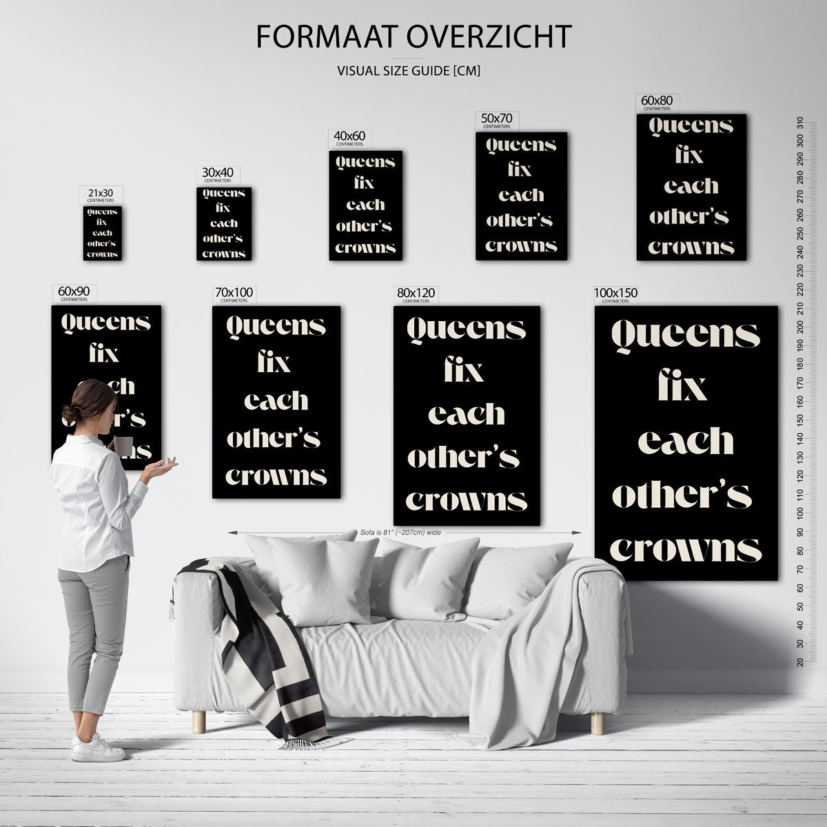 Queens fix each other's crowns Poster