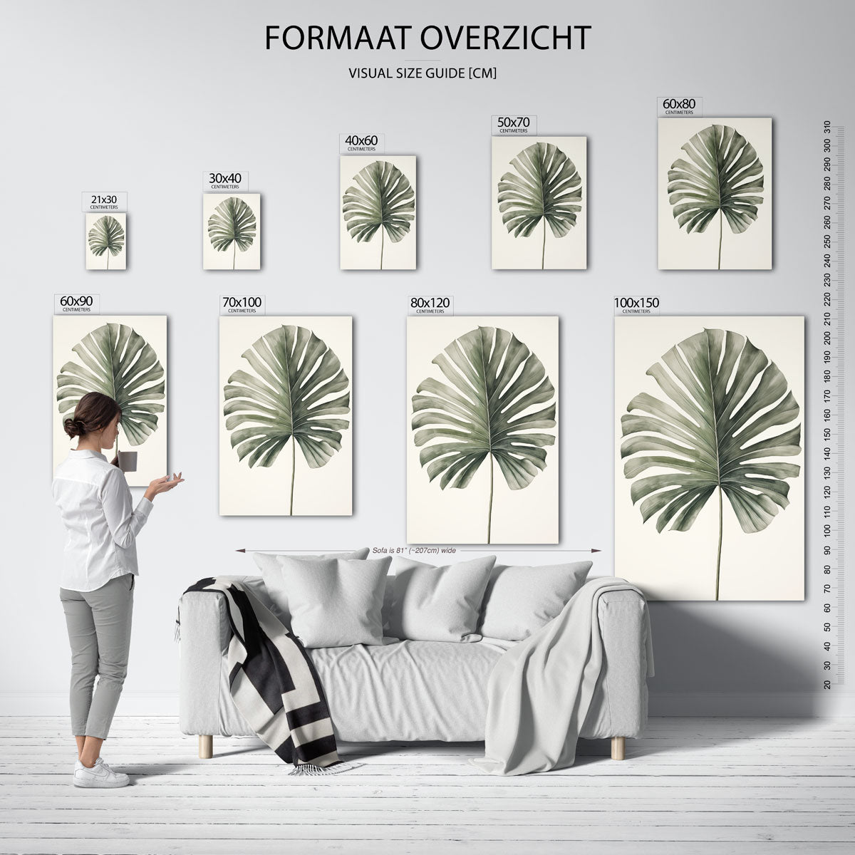 Monstera blad Poster