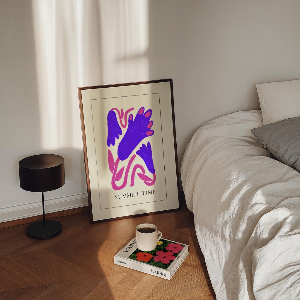 Vrolijke Zomertijd Poster-WallArtistic