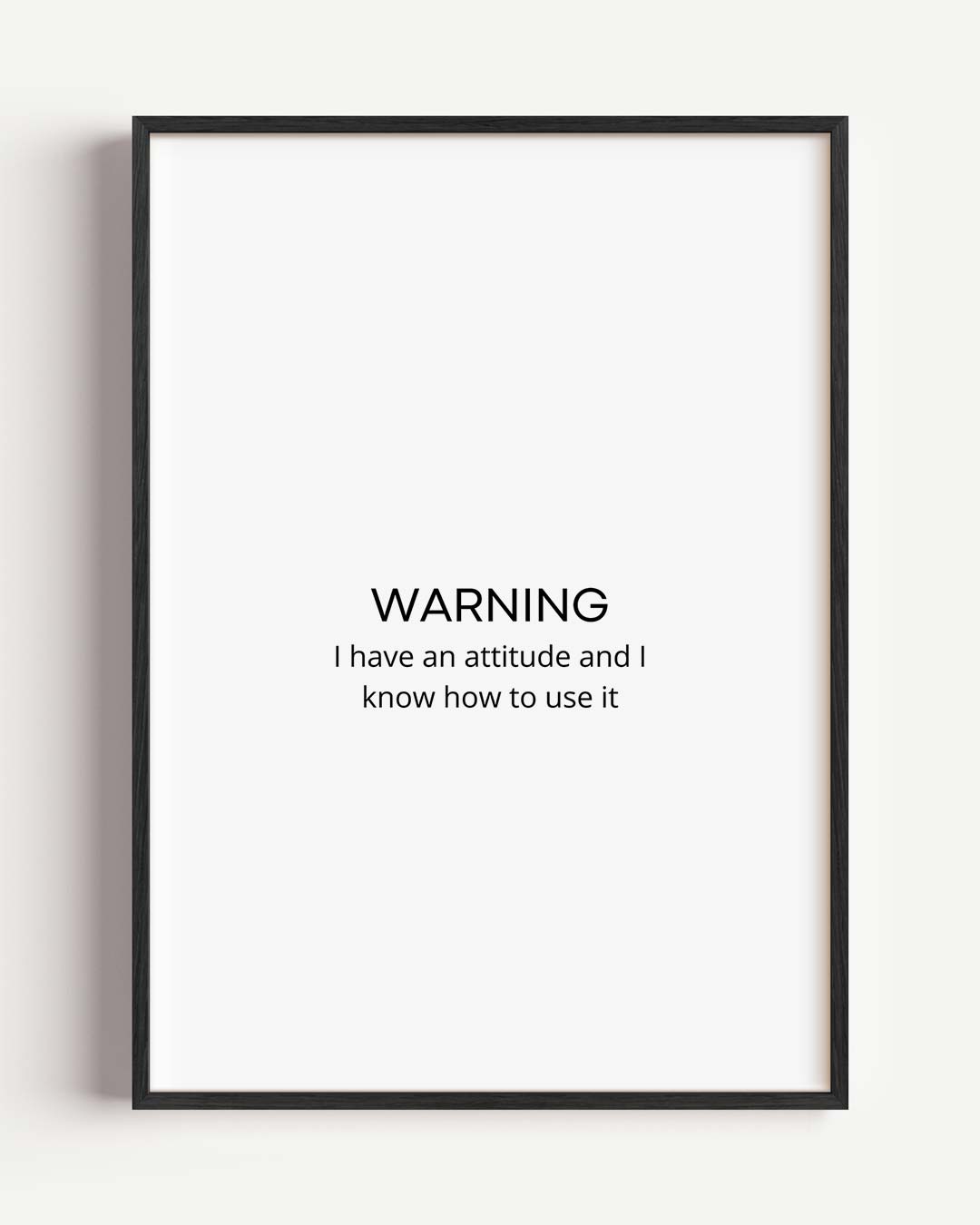 Empowering Attitude Poster-WallArtistic