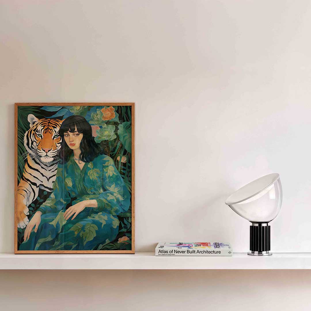 Vrouw en tijger Poster