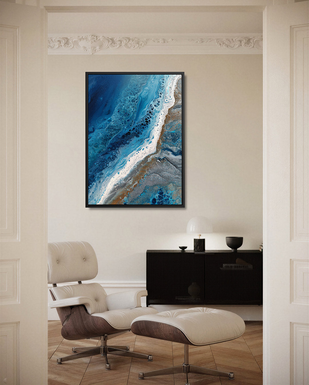 Golvende kleuren Kunstwerk