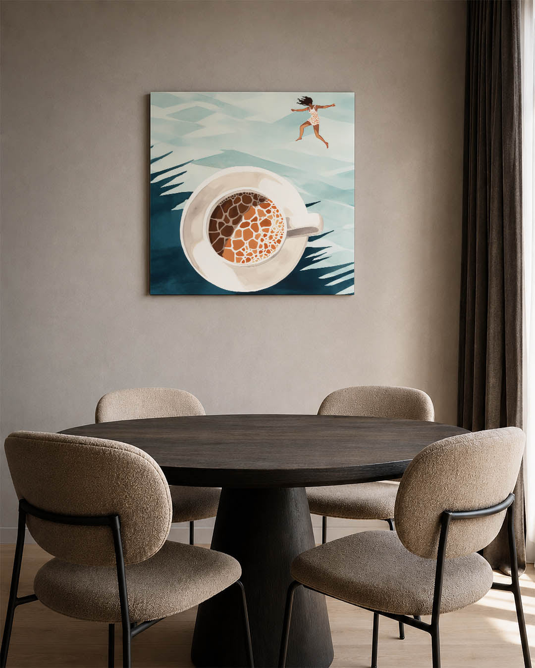 Droomachtige sprong Kunstwerk