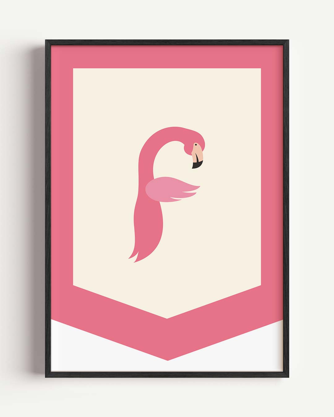 Elegant Flamingo Wandposter-WallArtistic