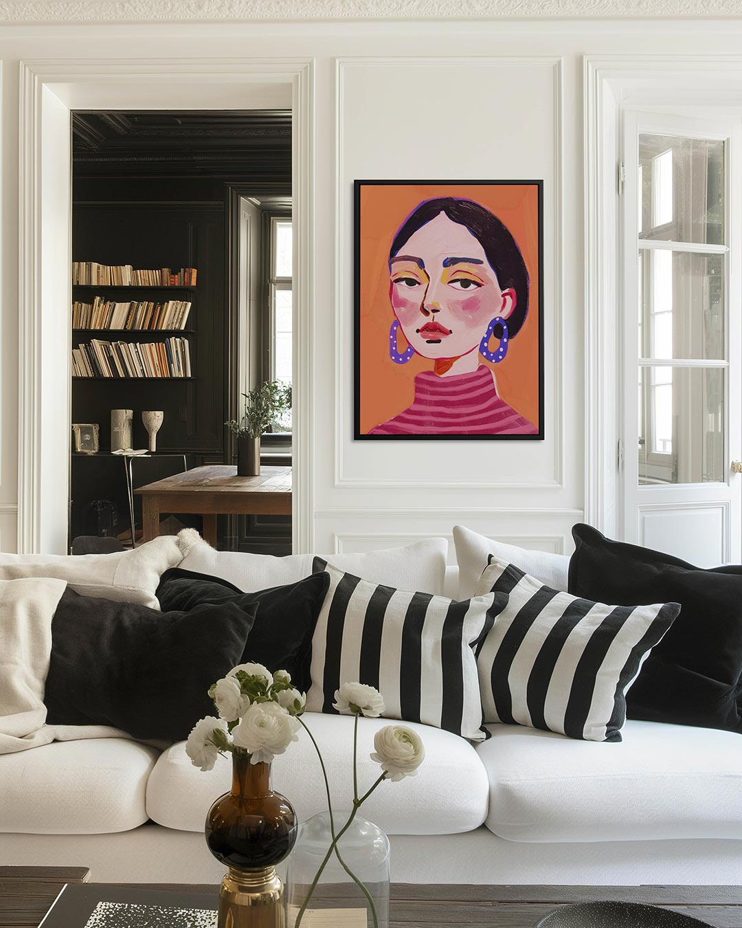 Vrouwelijk portret Kunstwerk