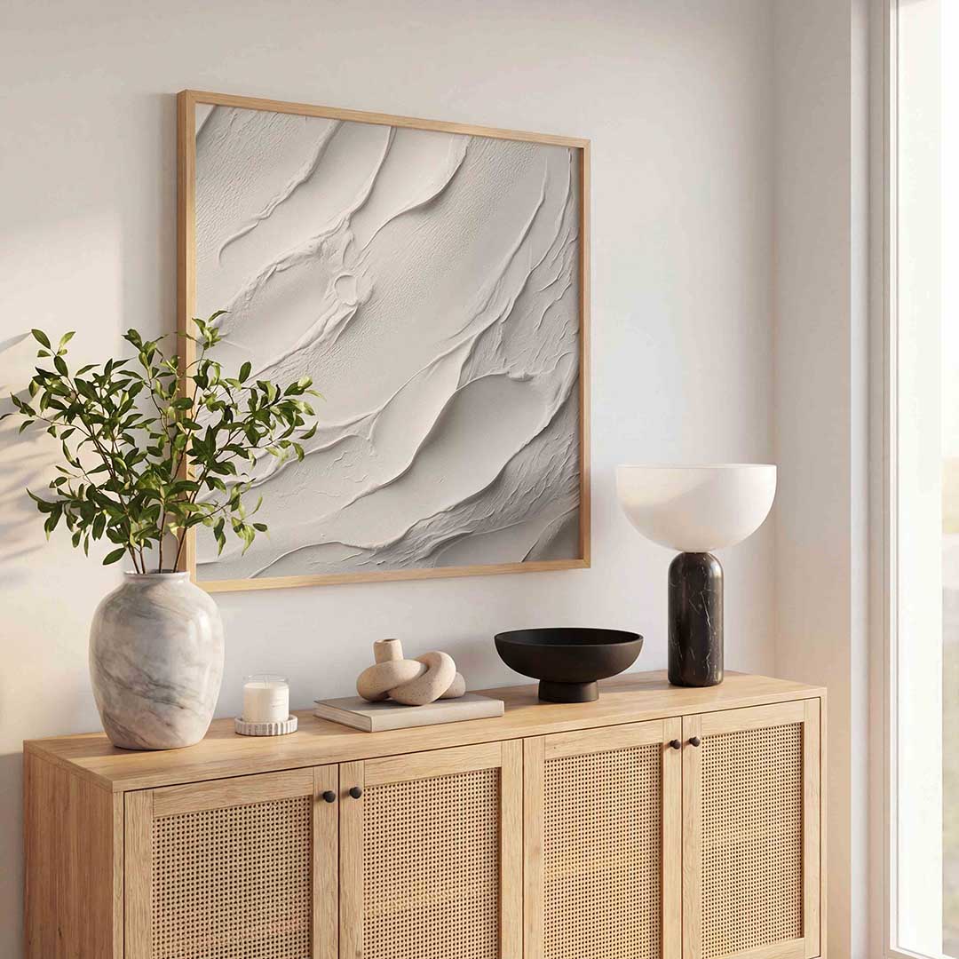 Witte textuur Poster