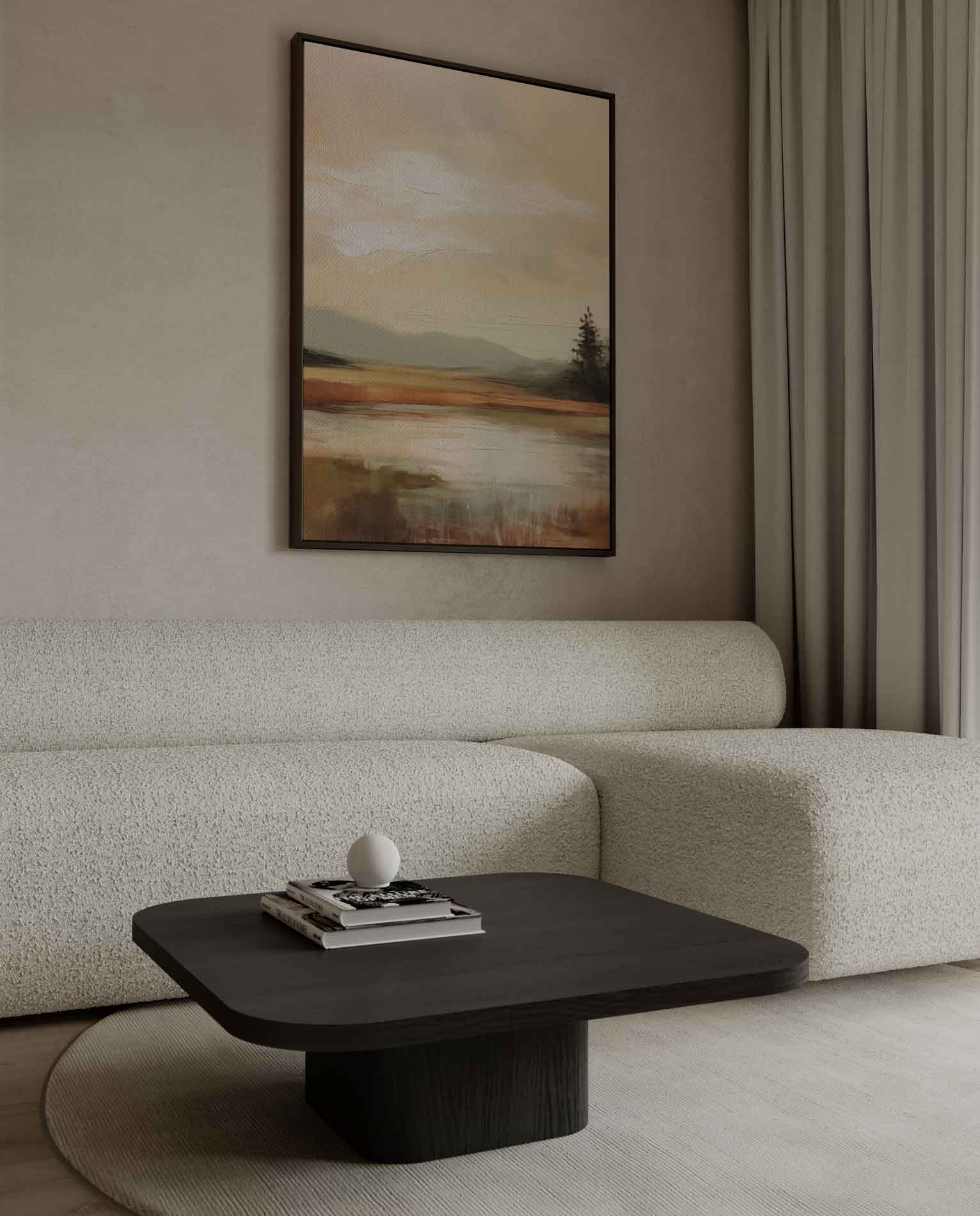 Rustieke Herfstlandschap Kunstwerk-canvas-dibond-plexiglas-wanddecoratie-WallArtistic