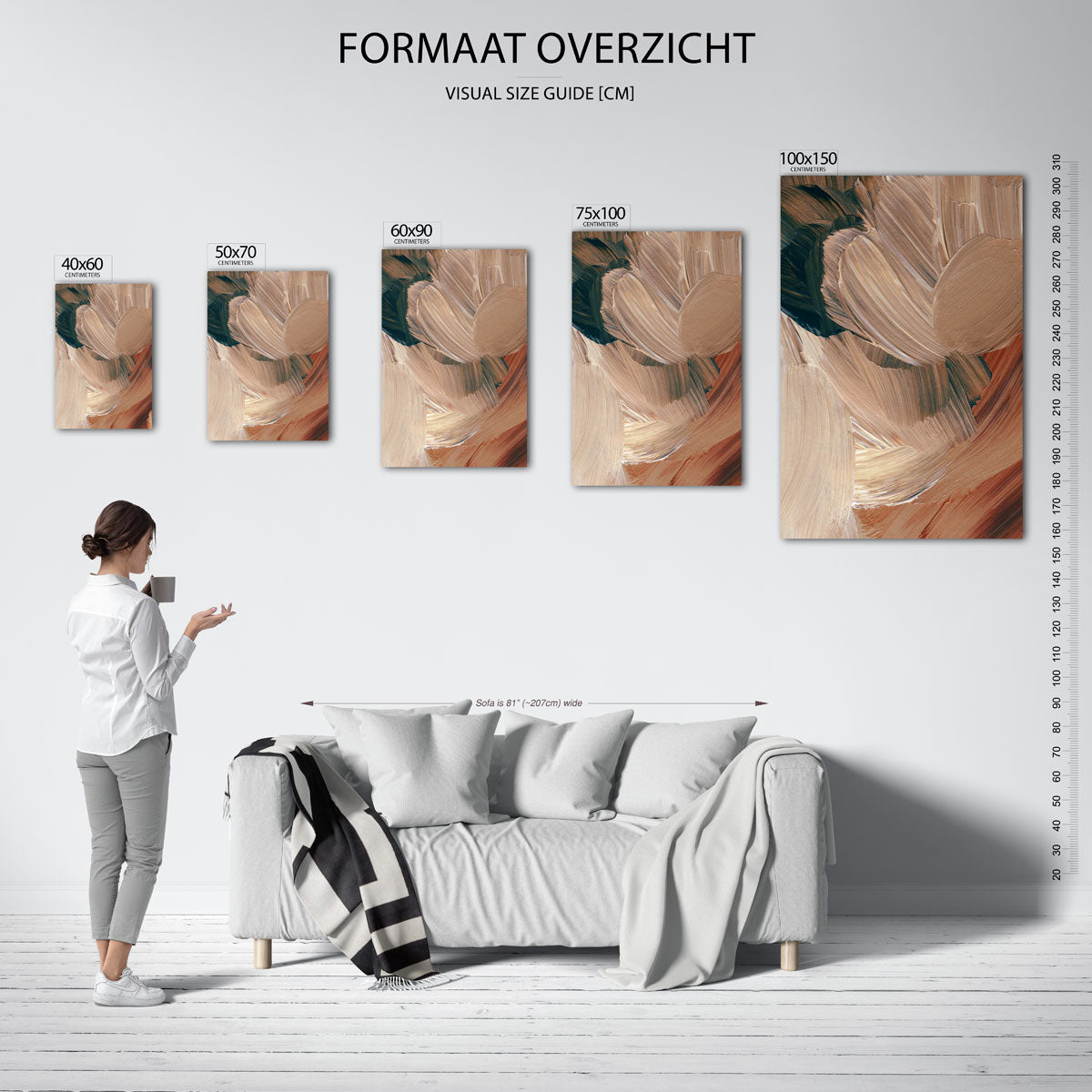 Penseelstreken Kunstwerk