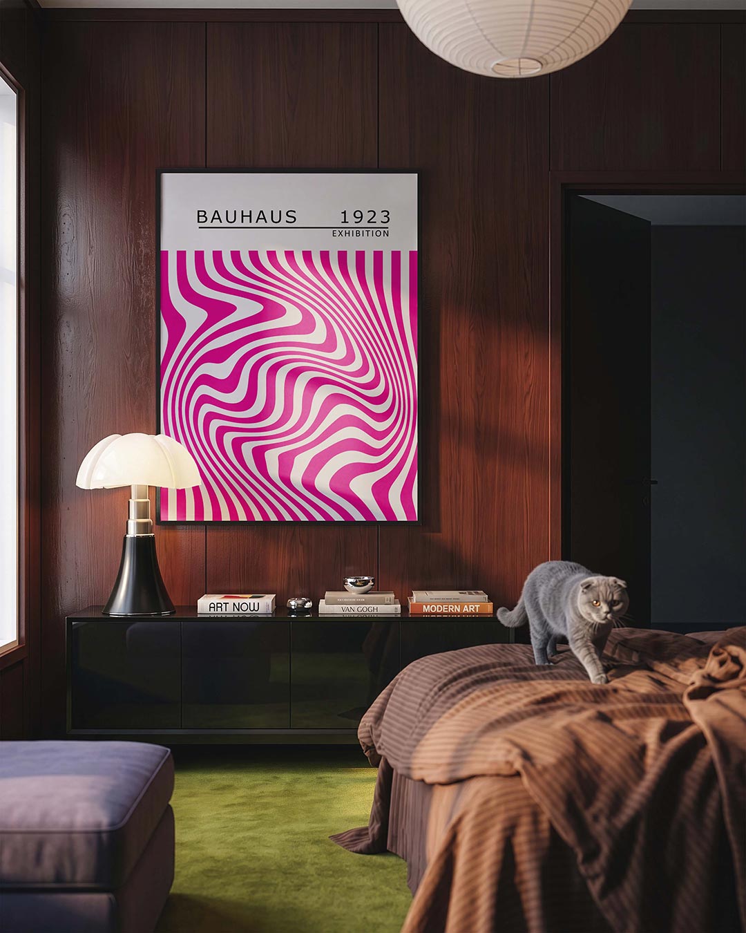Golvend lijnenspel Poster