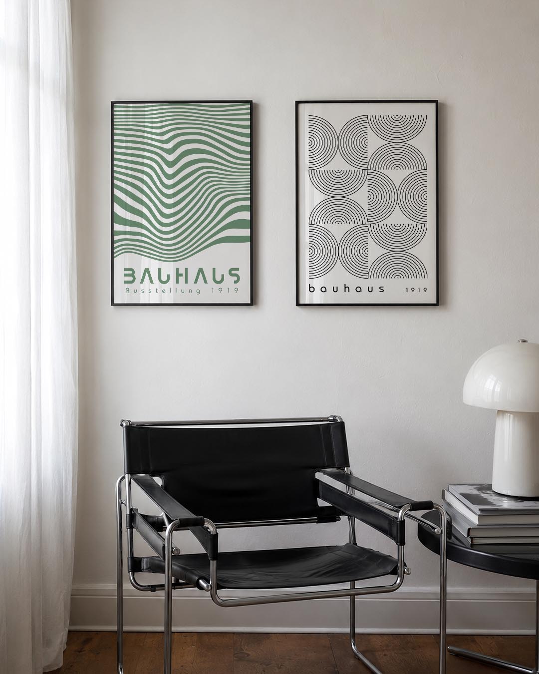Golvend lijnenspel Posterset