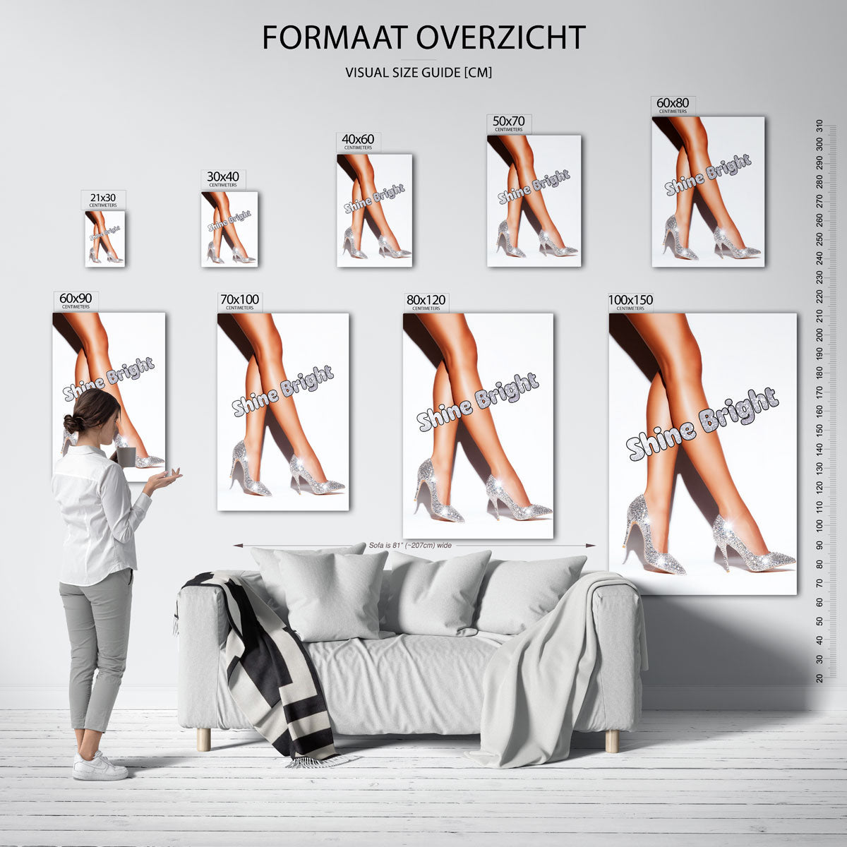 Glinsterende hakken Poster